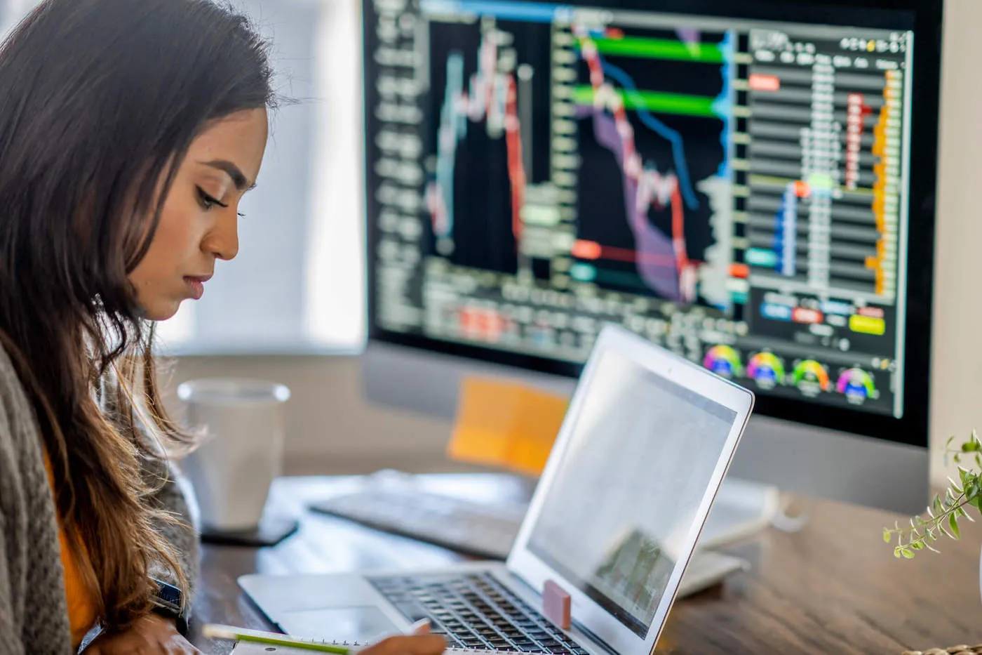 Woman contemplating crowfunding taxes.