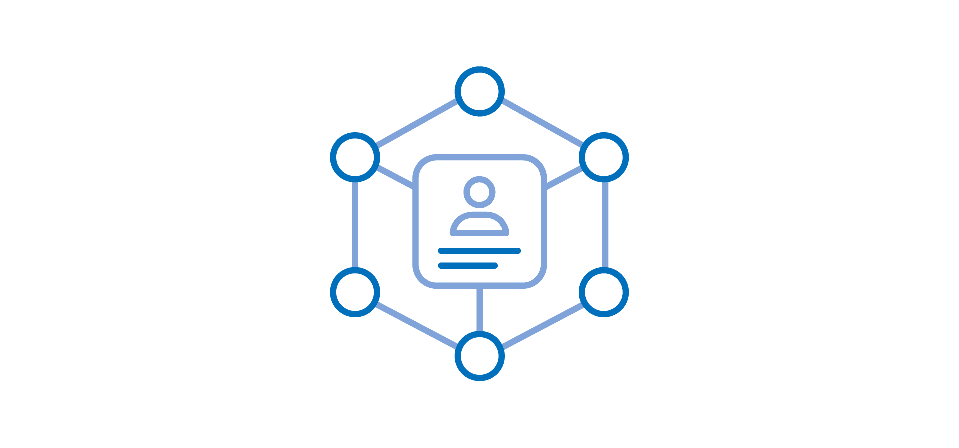 person with points being connected back to them