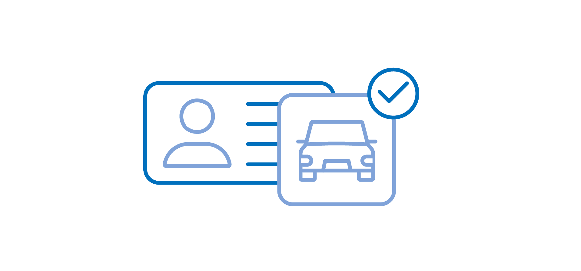 buyer profile with car and checkmark