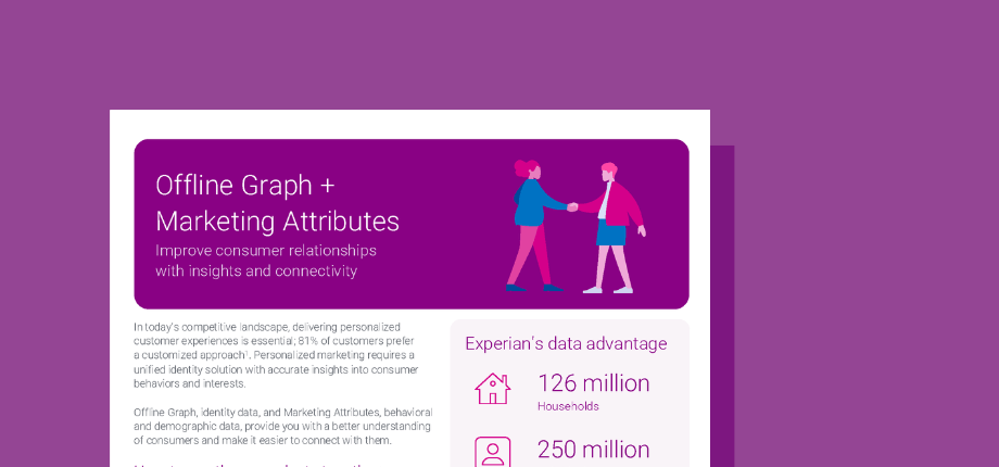 offline graph and marketing attributes product sheet