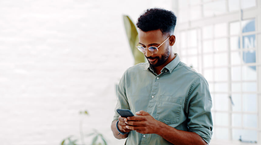 Person using phone