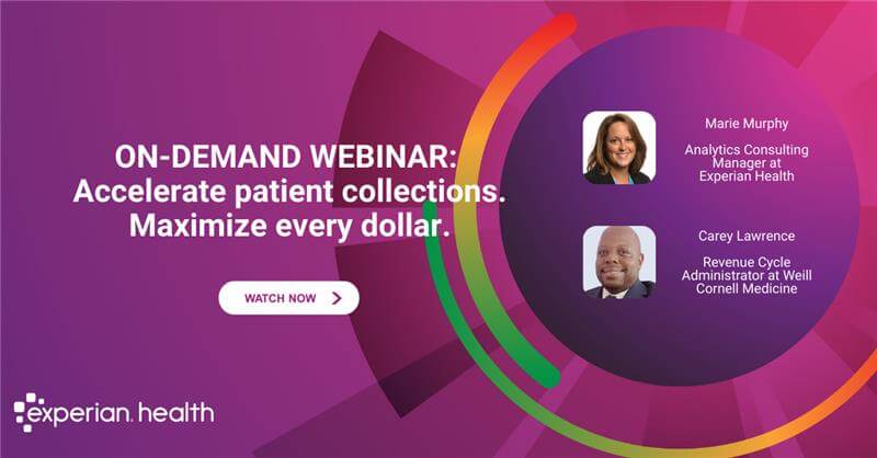accelerate patient collections webinar banner