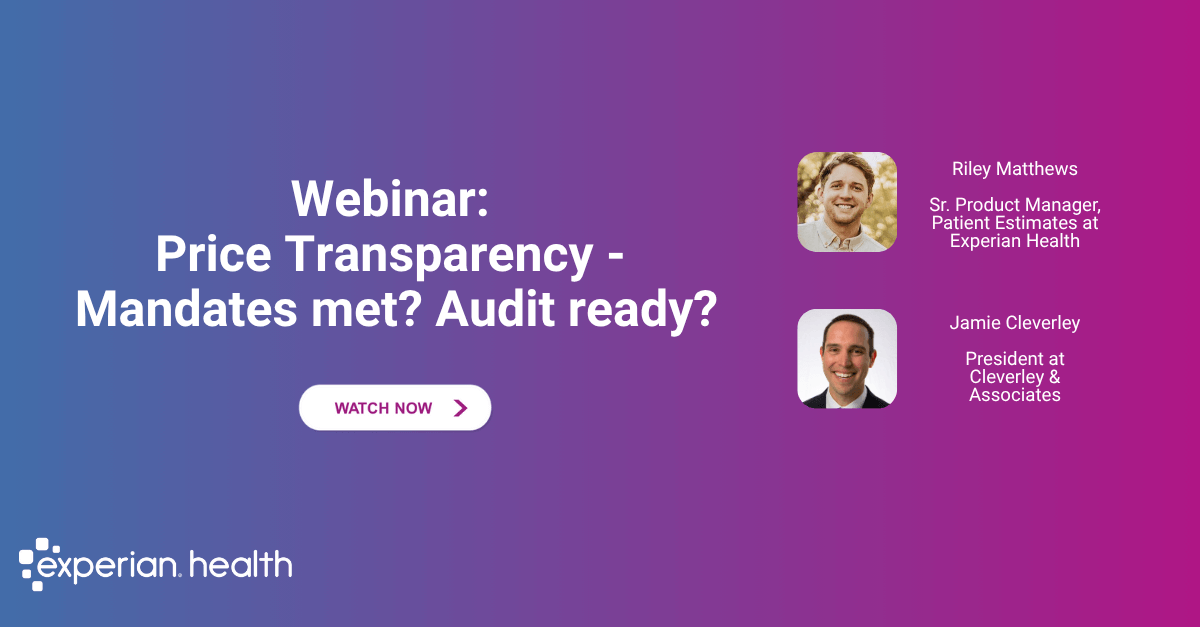 healthcare price transparency rules webinar 