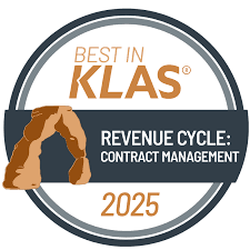 2 of 2 logos - Best in KLAS - Contract Management 2024 badge