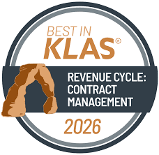 1 of 2 logos - Best in KLAS - Claims Management and Clearinghouse 2024 badge