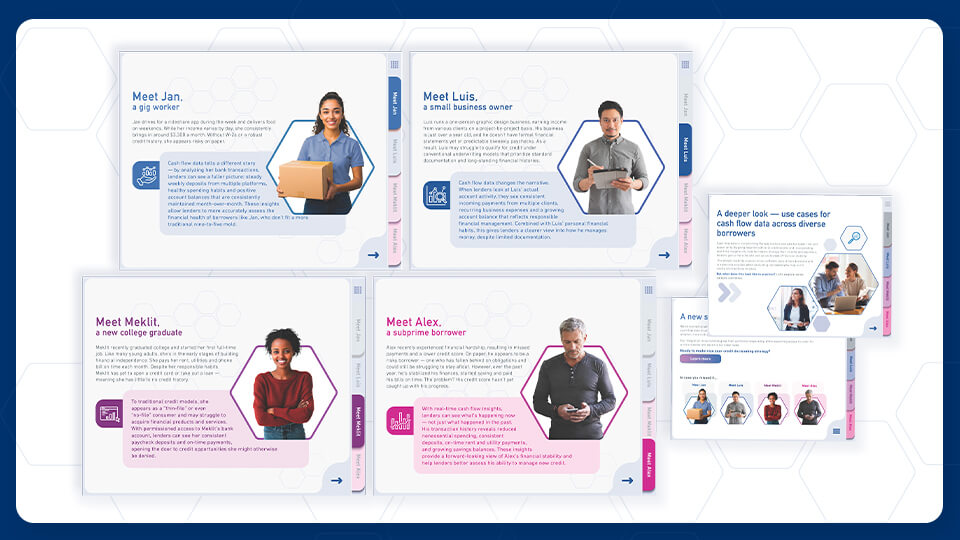 Leveraging cash flow data across diverse borrowers