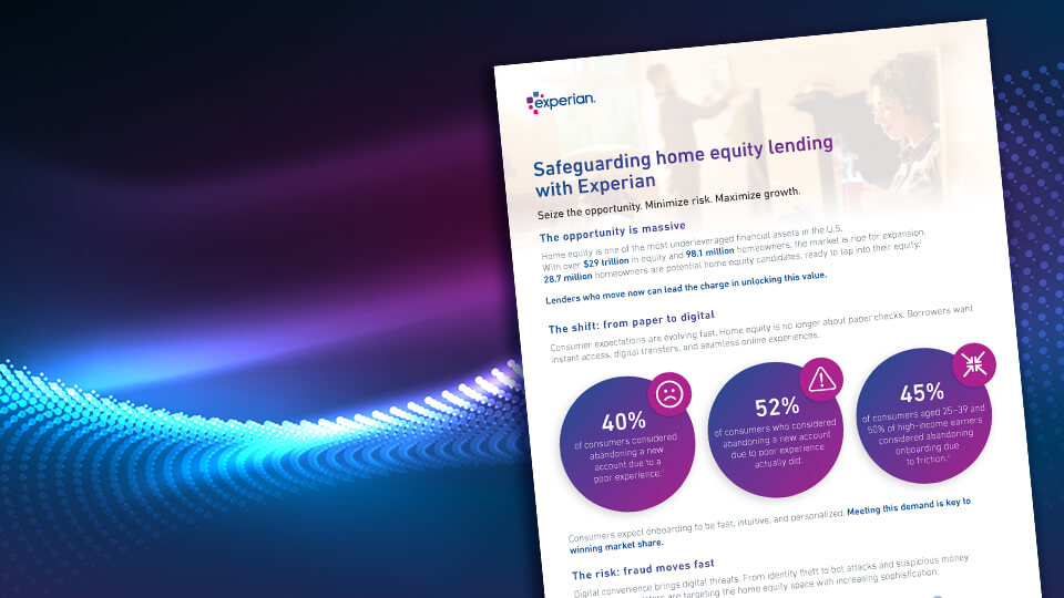 Safeguarding home equity lending with Experian