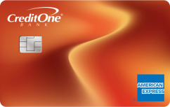 Credit One Bank® Wander® American Express® Card with Dining, Gas & Travel Rewards logo.