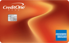 Credit One Bank® Wander® American Express® Metal Card logo.