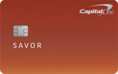 Capital One Savor Cash Rewards Credit Card logo.