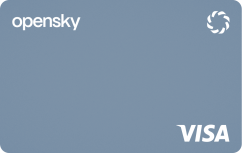The opensky® Secured Visa® Credit Card logo.