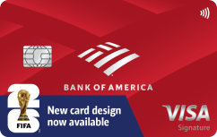 Bank of America® Customized Cash Rewards credit card for Students logo.