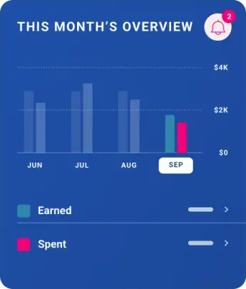 Graphic cash flow feature.