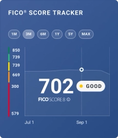 Graphic score tracker feature.