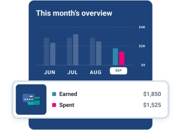 Graphic cashflow chart screen.